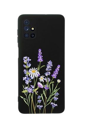 Samsung M51 Lavender Premium Silikonlu Siyah Telefon Kılıfı MCSAM51LLVN