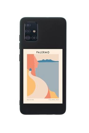 Samsung A51 Palermo Premium Silikonlu Siyah Telefon Kılıfı MCSAMA51LPLR