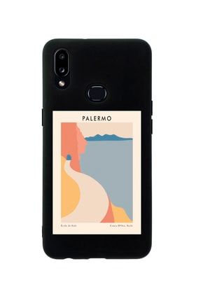 Samsung A10s Palermo Premium Silikonlu Siyah Telefon Kılıfı MCSAMA10SLPLR