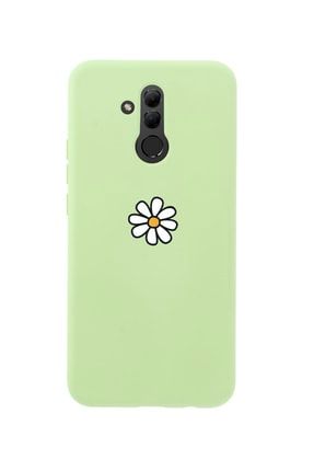 Huawei Mate 20 Lite Papatya Premium Silikonlu Yeşil Telefon Kılıfı MCHM20LPAP