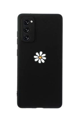 Samsung S20 Fe Papatya Premium Silikonlu Siyah Telefon Kılıfı MCSAMS20FLPAP