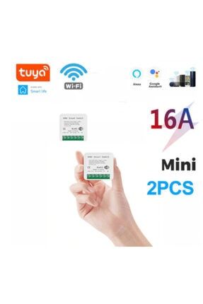 2 Adet Tuya Mini Wifi Akıllı Anahtarı Zamanlayıcı Akıllı Anahtarı Akıllı Ev Otomasyonu 1.23