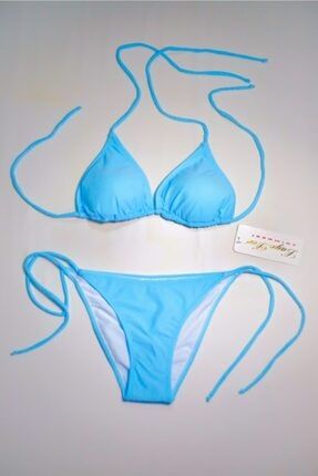 Kadın Mavi Üçgen Bikini 2021-170336