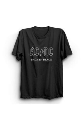 Acdc, Back In Black, Rock, Metal Tişört TTS6579261
