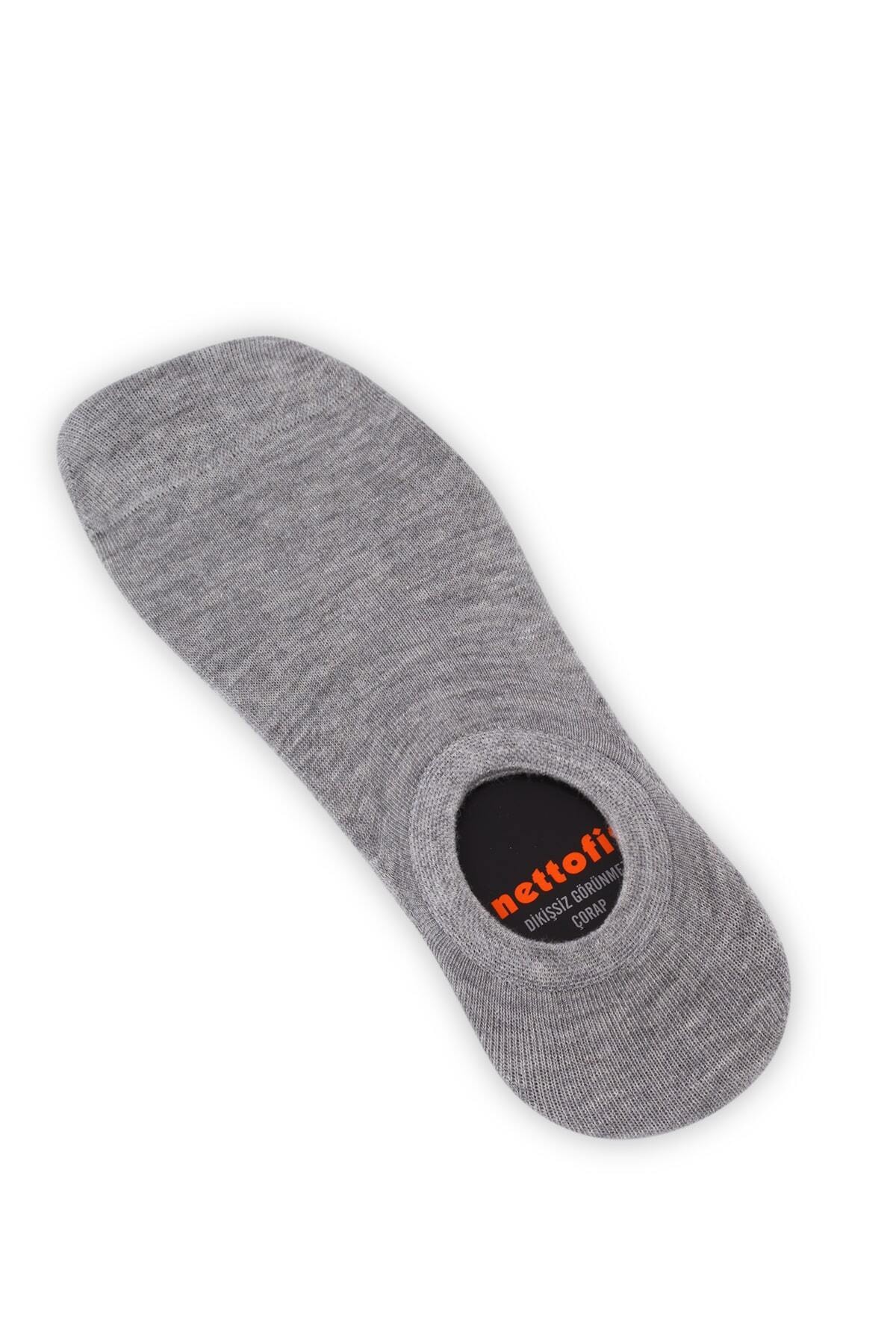nettofit-9 Pack Summer Seamless Men's Invisible Ballerina Socks Multicolored Plain Sneakers 3