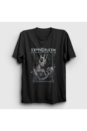 Unisex Siyah Revolution Septicflesh T-shirt 172821tt