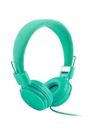 Color Ep05 Kafa Bantlı Renkli Mikrofonlu Kulaklık Su Yeşili KP2405202011