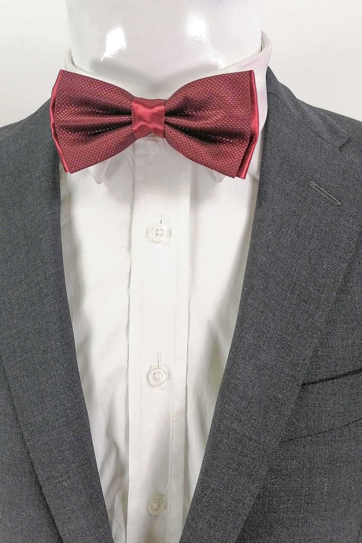 Men's Red Claret Red Bow Tie Krv 4k030225