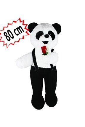 80 Cm Ayakta Tulumlu Çiçekli Panda 7625501