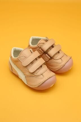 Kız Bebek Pembe Hakiki Deri Ortopedik İlk Adım Ayakkabısı B108