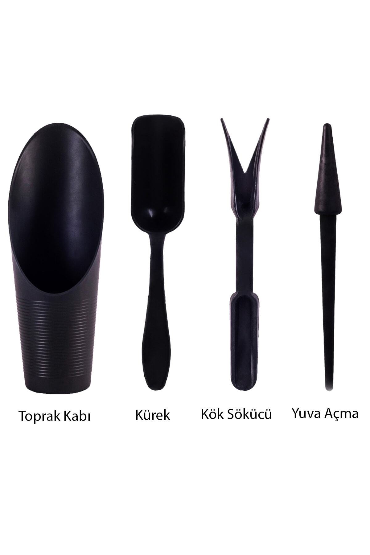Cactus Planting Set (4 Pieces) Soil Container, Shovel, Root Remover, Slotting Apparatus