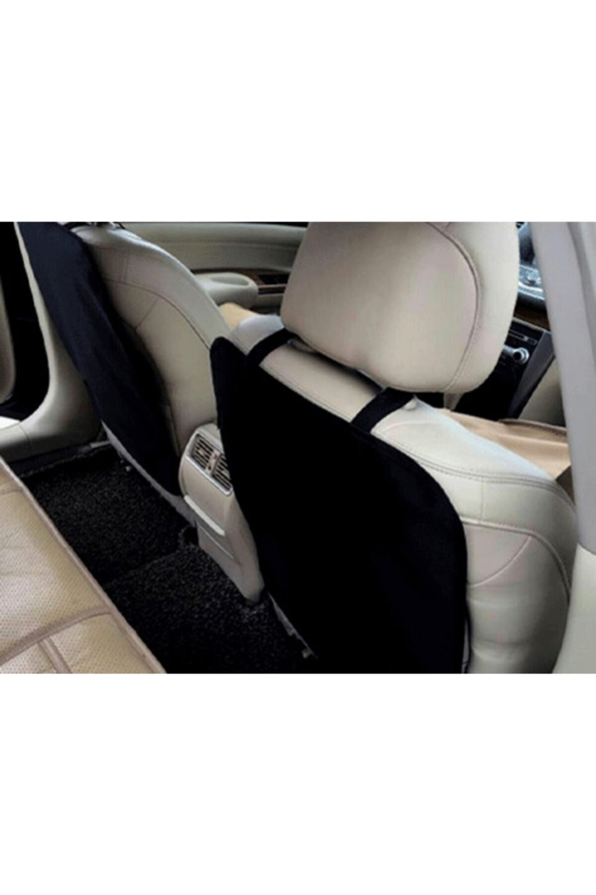 5DM Araba Koltuk Arkası Koruyucu 2 Li Kılıf - Siyah fotoğrafı 2 (önizleme)