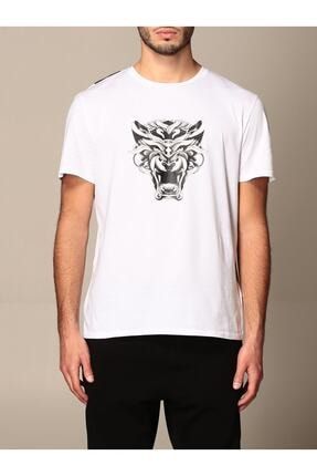 Erkek Beyaz Big Tiger Logo T-shirt ZBTS2202AB0259