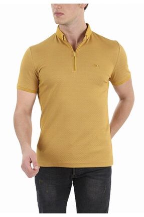 Özel Fermuarlı Polo Yaka Slim Fit Tshirt 6001