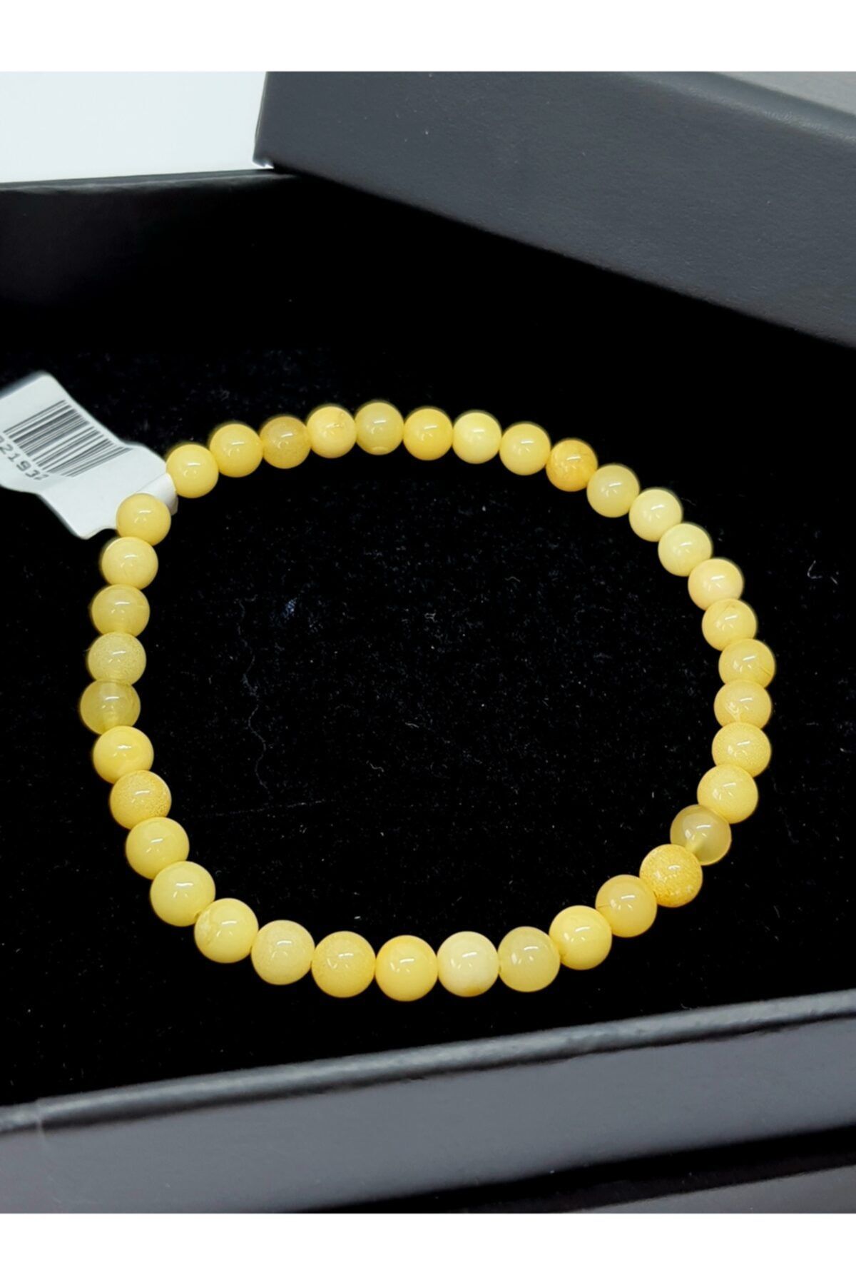 Amber by Mazukna Süt Baltık Damla Kehribar Bileklik SE8305