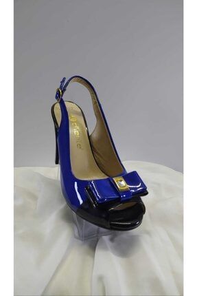 Kadın Mavi Hakiki Deri Topuklu Ayakkabı MERB6206F5113