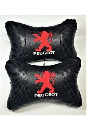 Peugeot Papyon Yastık - Boyun Yastığı - Deri Yastık Kırmızı Logolu yastık1200000944