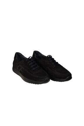 Erkek Siyah Deri Sneakers 130001