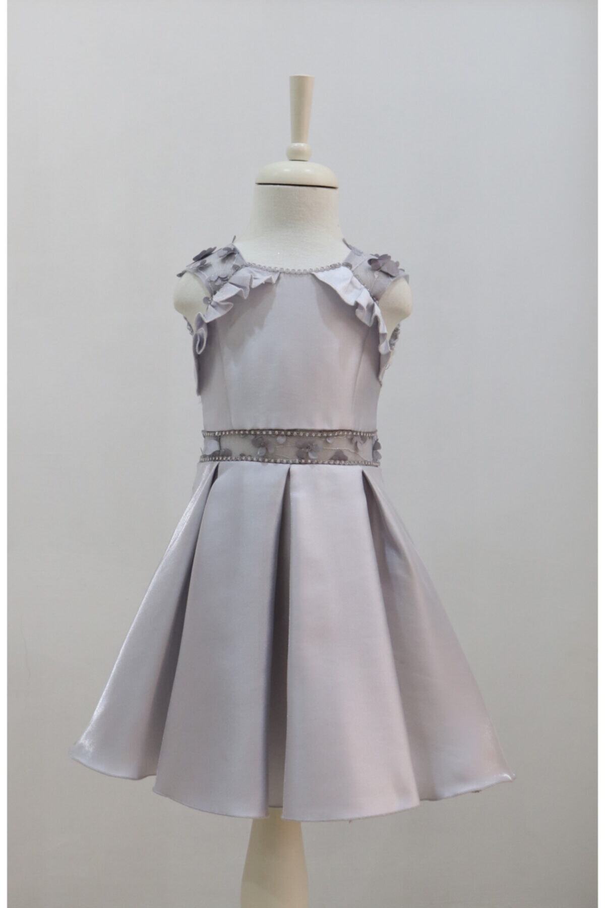 DAISY GIRLS Kız Çocuk Gri Kolsuz Daisy Girls Elbise
