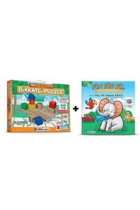 Adeda Yayınları Adeda Dikkatli Puzzle 1. Kademe 2-7 Yaş Ilk Adım + Fin Fin Fil