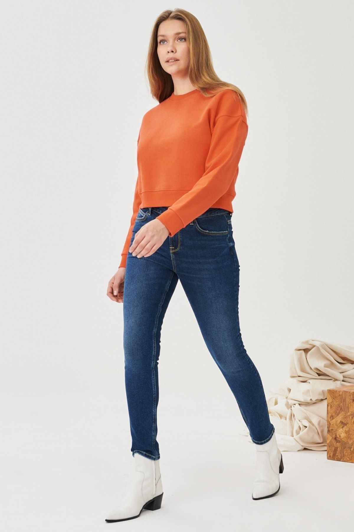 Lee-Дънки Scarlett High Skinny Fit Denim Stretchy Jean Jeans 3