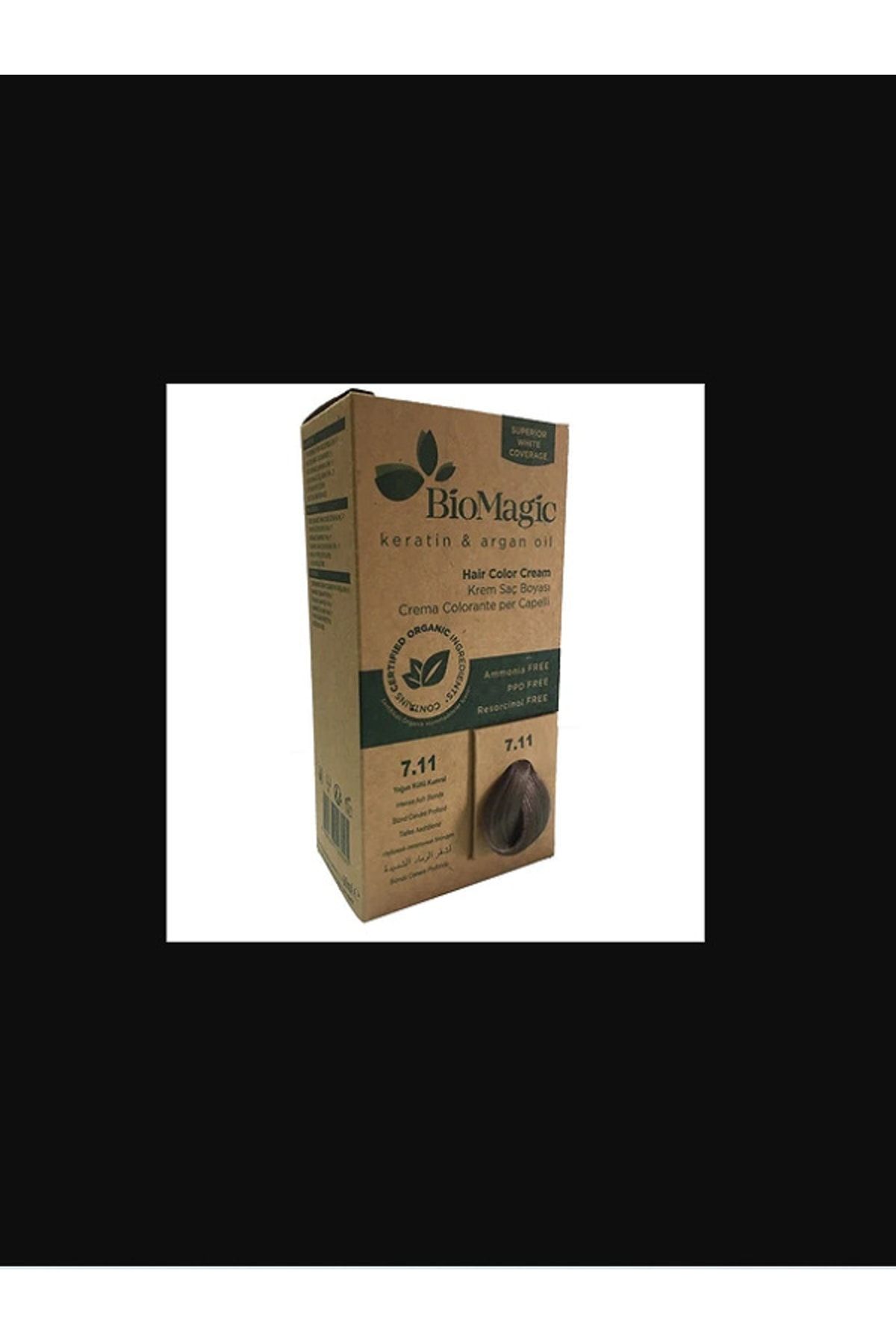 رنگ مو مردانه و زنانه ارگانیک طبیعی 7.11 به طور شدید ASHLU KRUK CREAM DYE 60 ML… .314 BioMagic