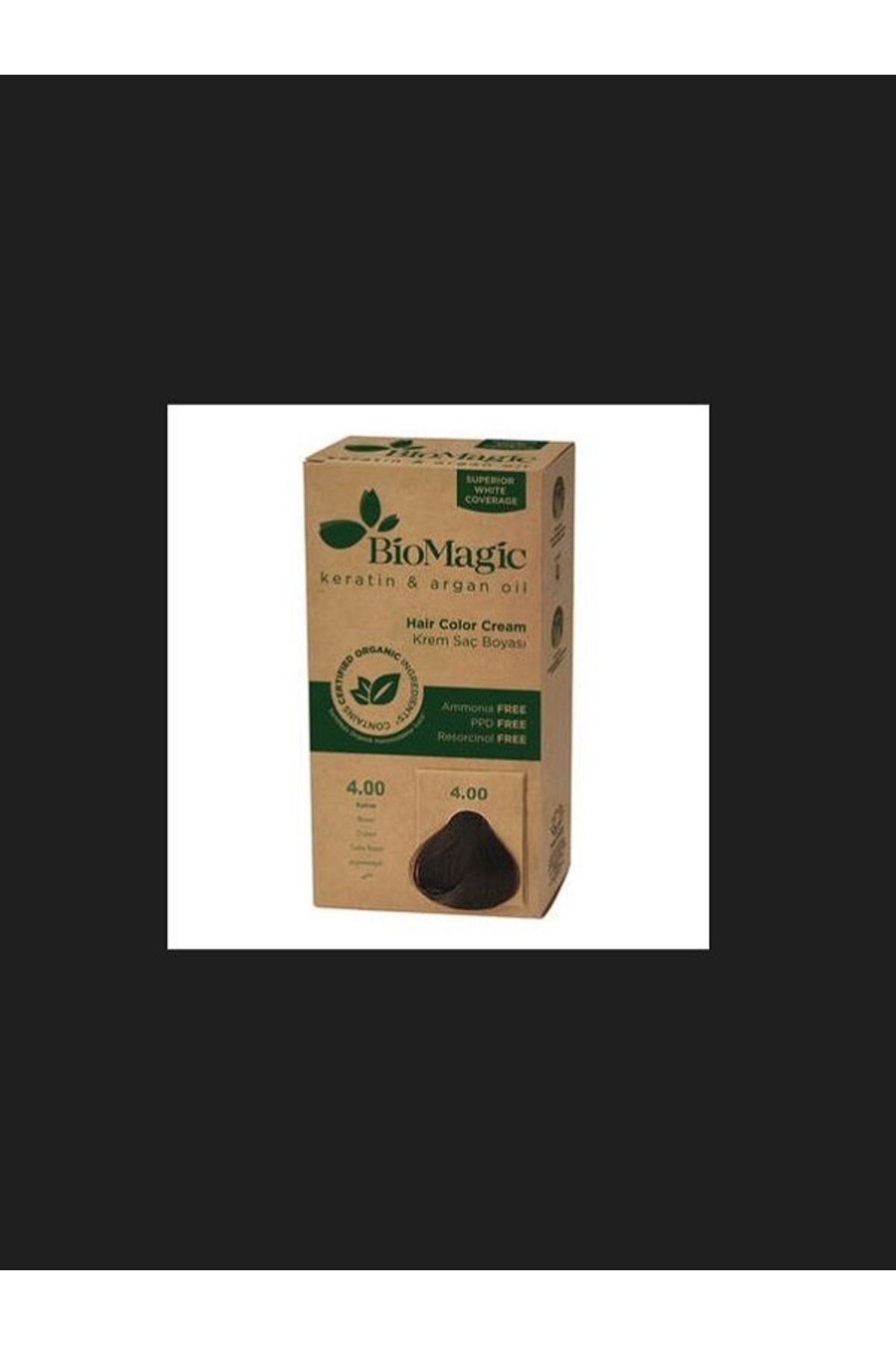 رنگ مو مردانه و زنانه ارگانیک طبیعی 4.00 قهوه خامه ای دائمی 60 میل… .159 BioMagic
