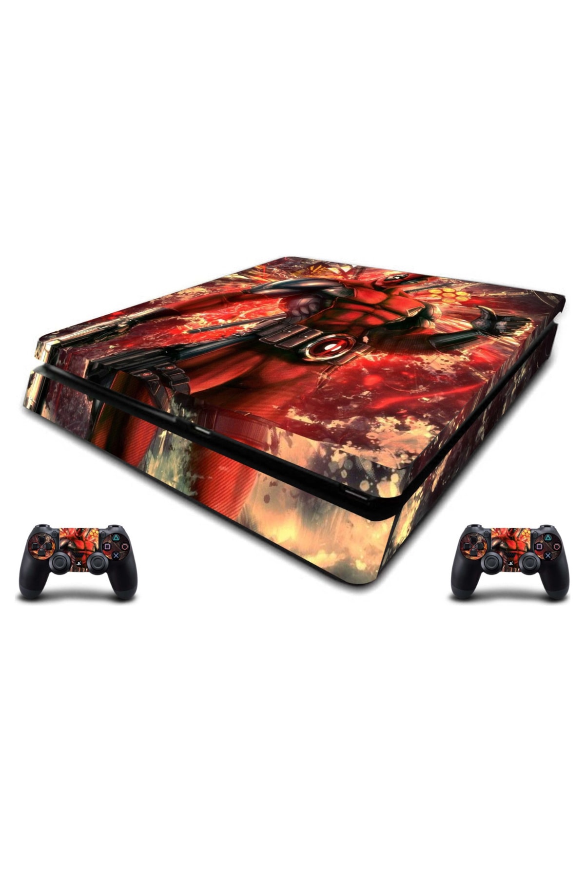 Sticker Market Ps4 Slim Deadpool Playstation Kaplama Sticker Seti