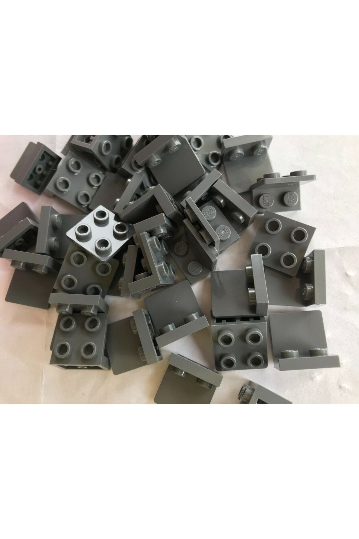 LEGO-Creator Moc Reverse Connection Bracket 1 X 2 - 2 X 2 Dark Gray 4 Pieces Will Be Sent 1