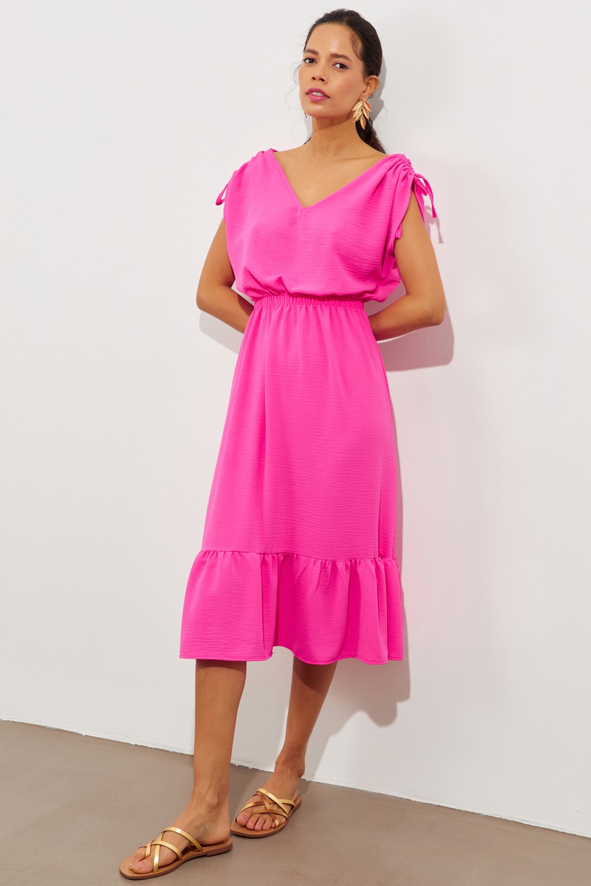 Cool & Sexy Kleid Rosa A-Linie