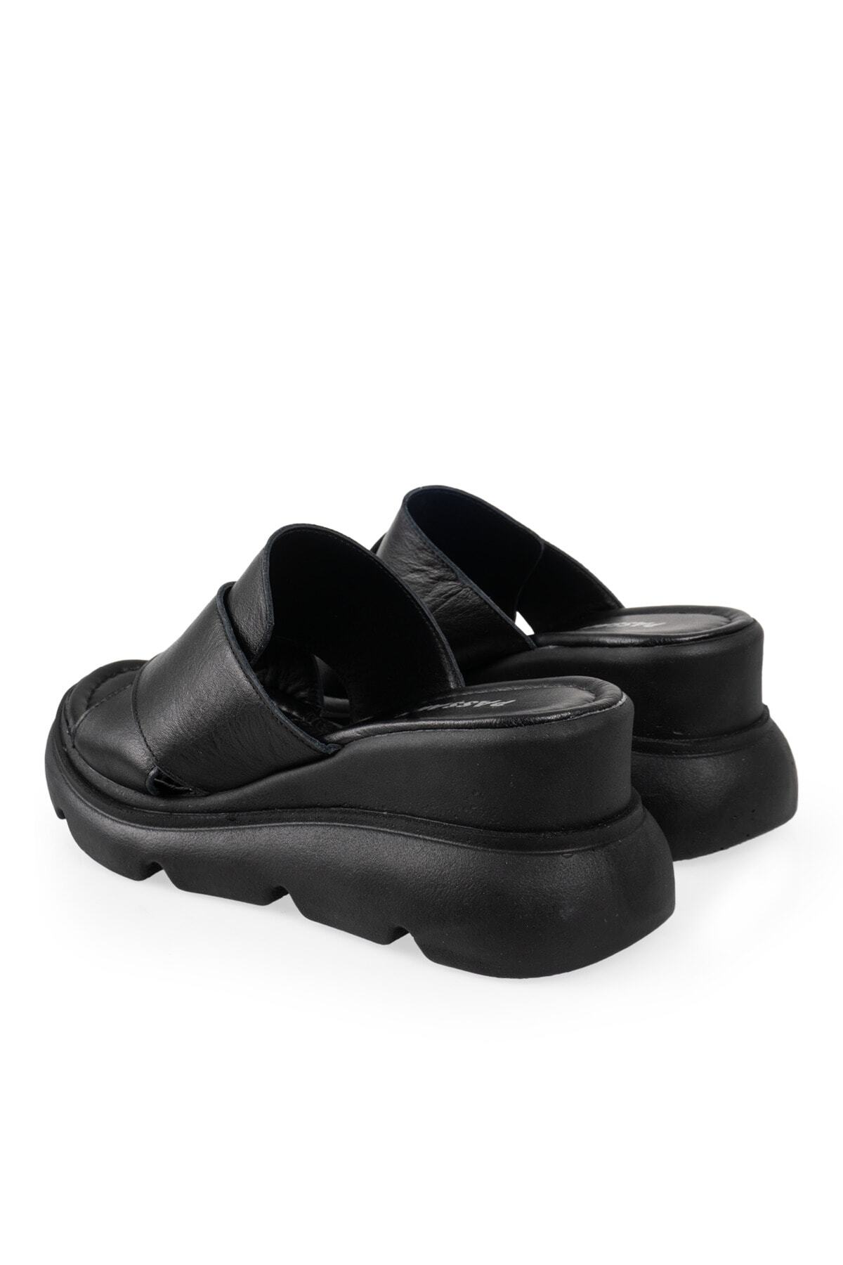 صندل زنانه مشکی Genel Markalar | PSG23-6209 اورجینال - تصویر 6