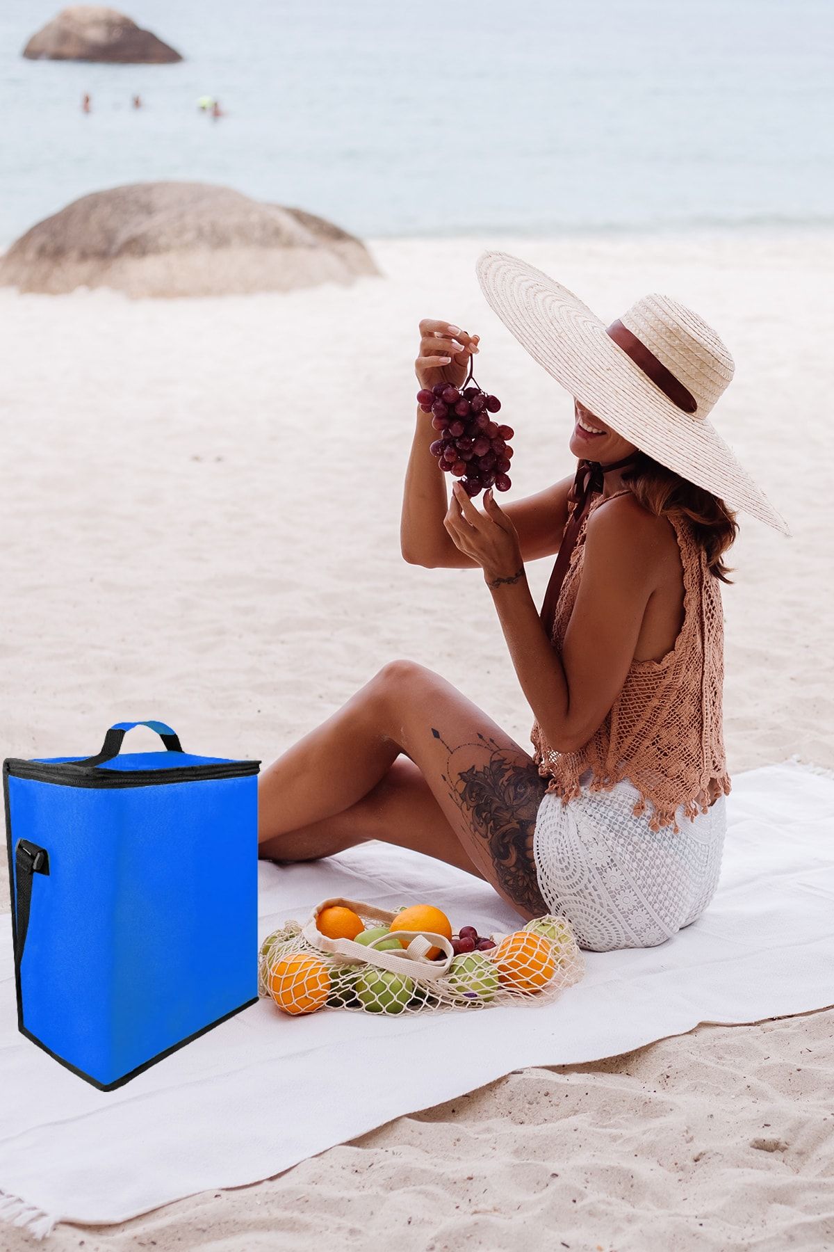 Arnee 25 Lt. Thermos Bag Thermal Insulated Food Carrying Bag Camping Picnic Beach Cold Keeper Thermal Bag