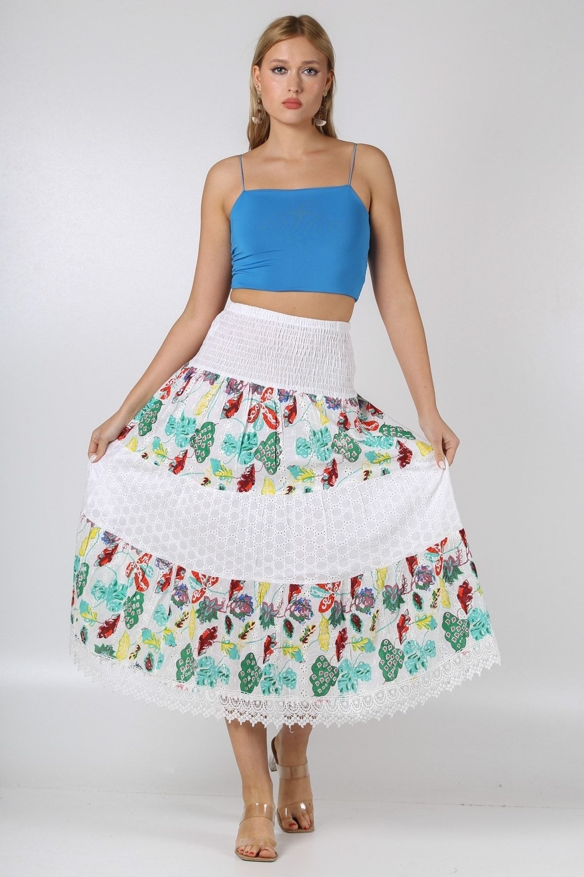 Italian embroidered deals skirt
