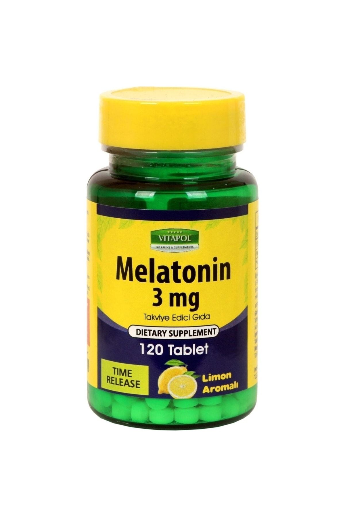 Vitapol Melatonin Time Release 3 Mg 120 Tablet Limon Aromalı Fiyatı ...