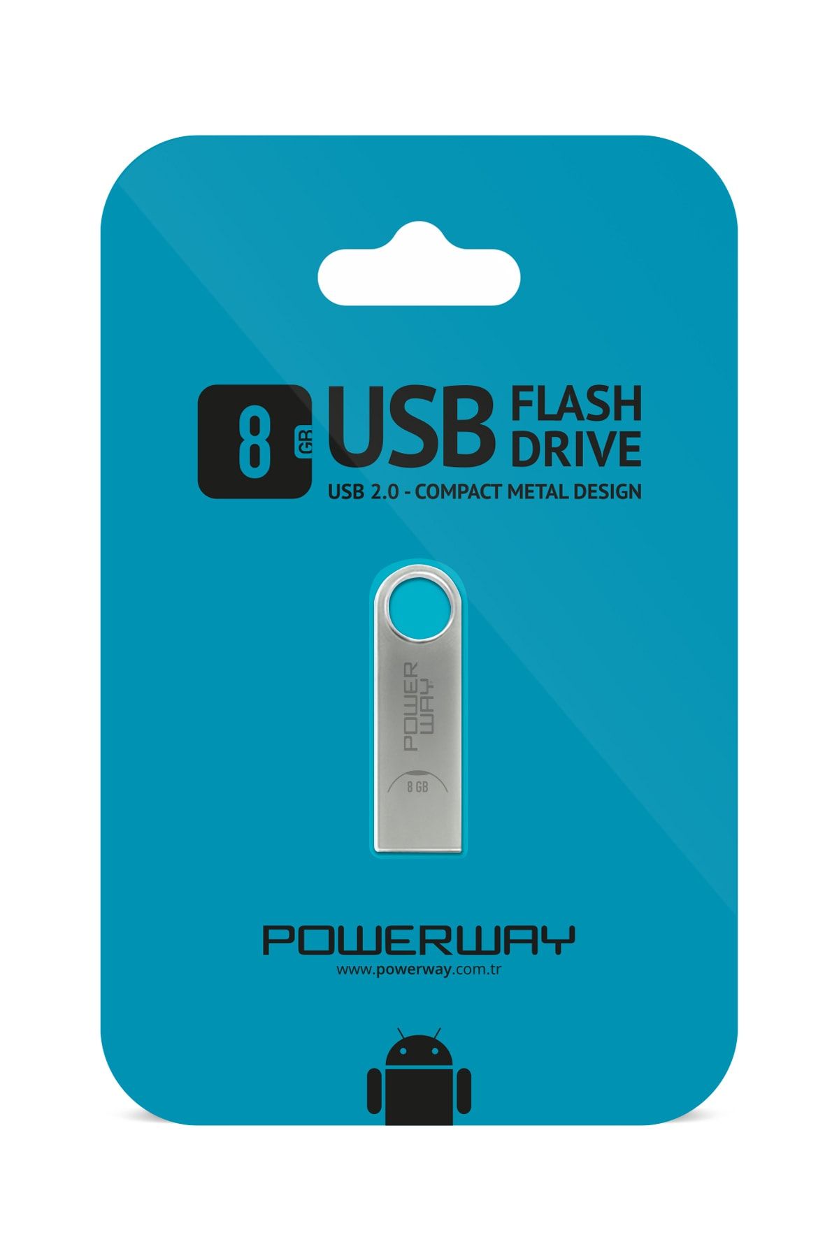 Powerway 8 Gb Metal Flash Bellek Metal Tasarım Usb Bellek The Latest Tecnology Chipset Data Traveler