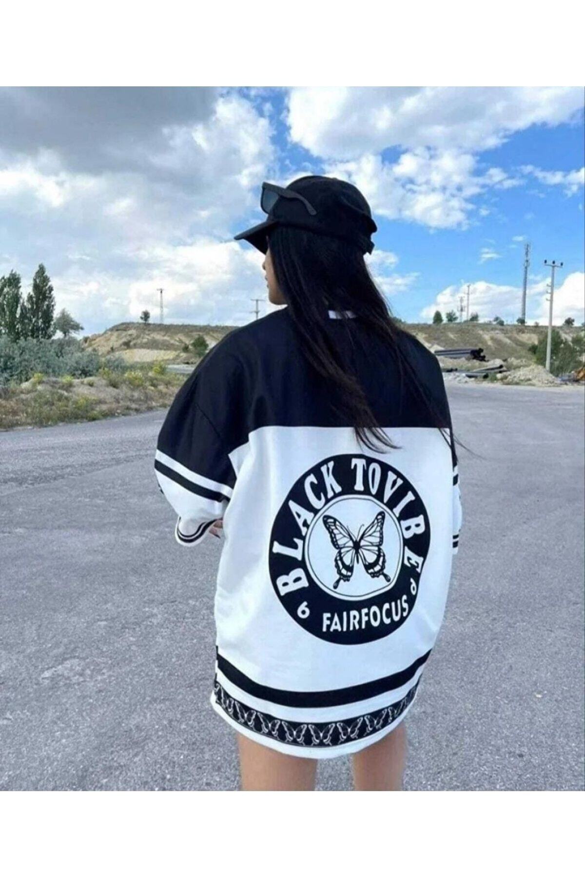 Fairfocus Oversize %100 Pamuk Unisex Beyaz T-shirt