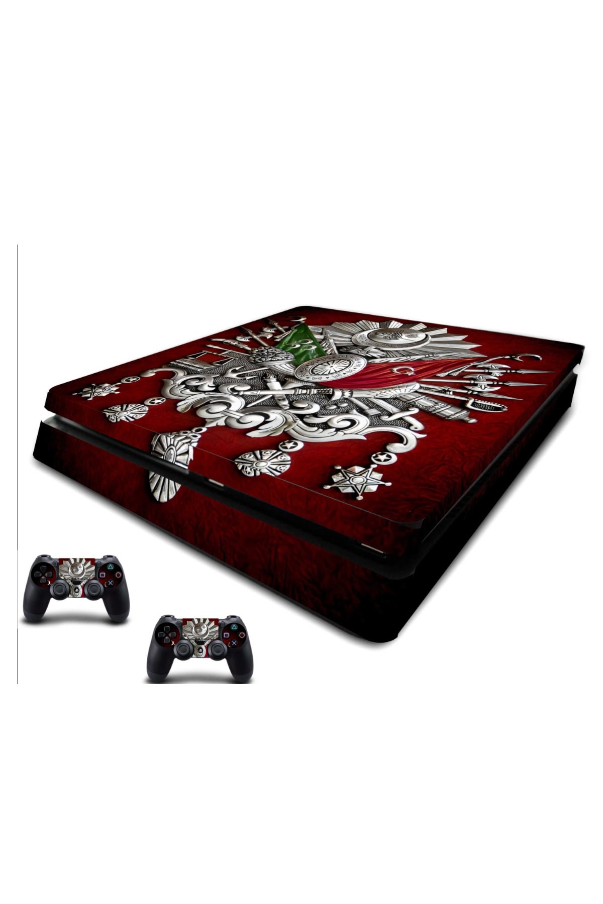 Ps4 Slim Osmanli Playstation Kaplama Sticker Seti