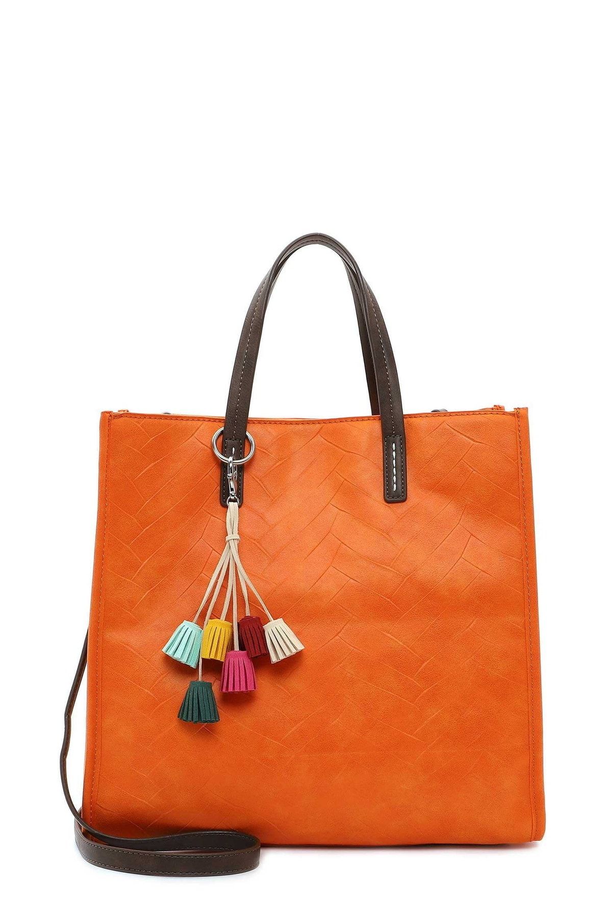 Tamaris Handtasche Orange Unifarben