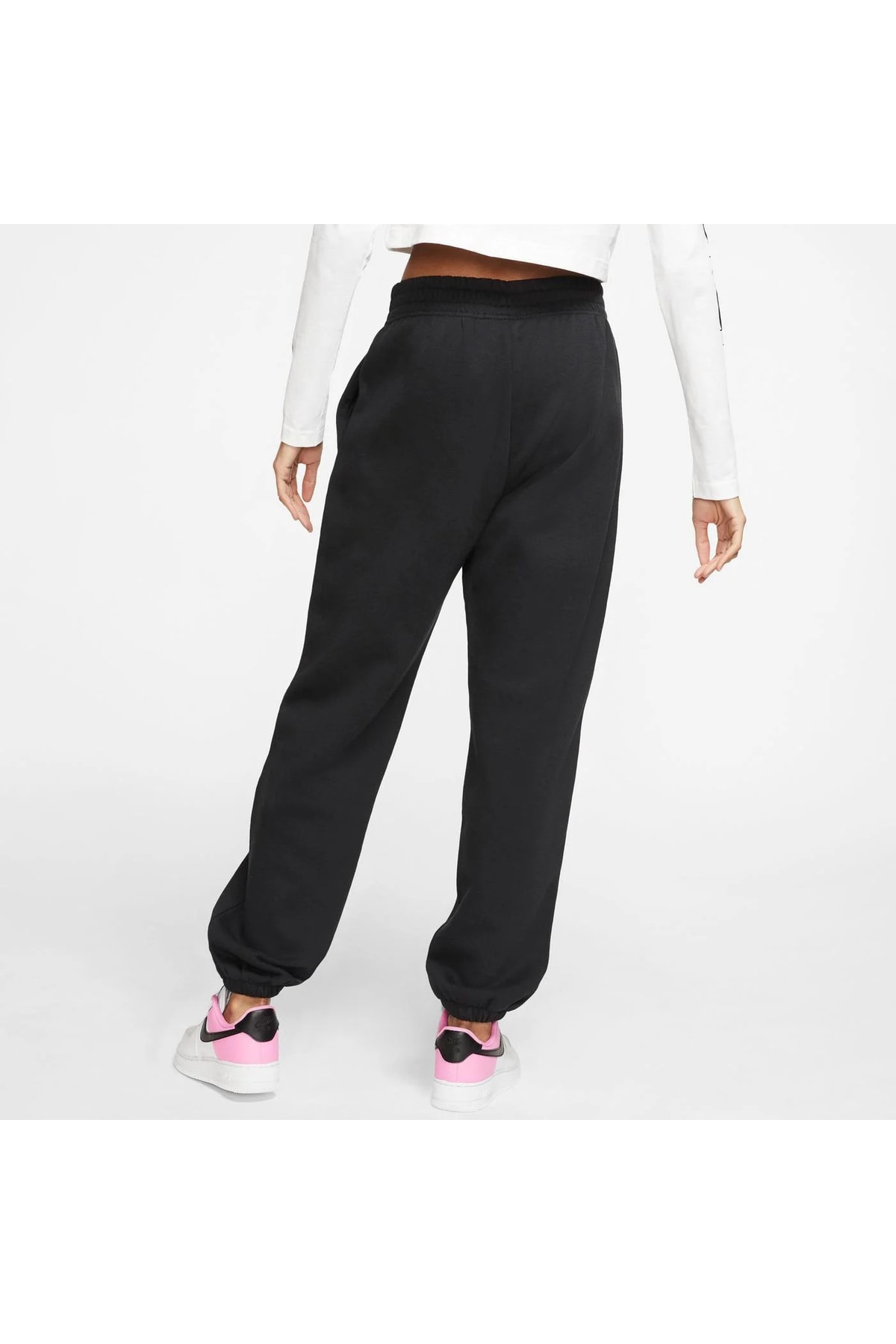 Nike women's trend essential fleece pants black clearance