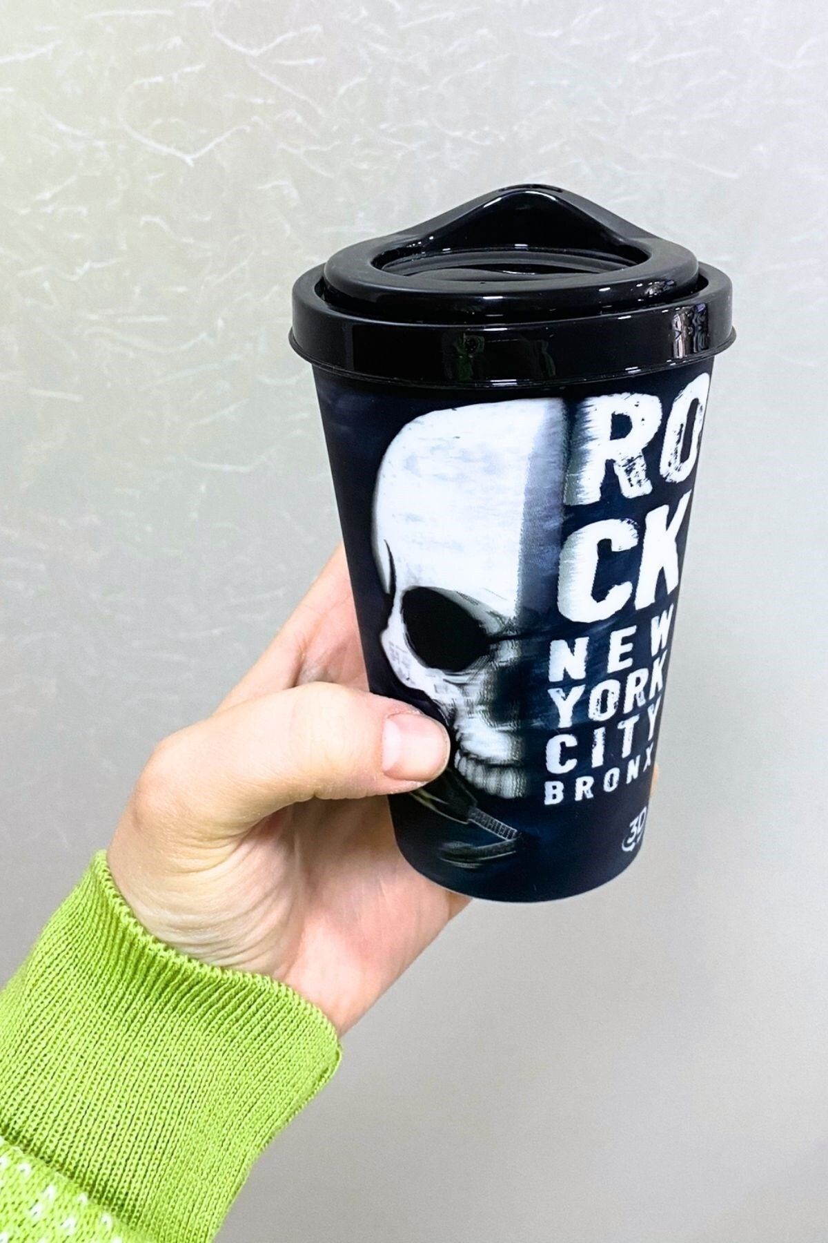 Buffer-® 3D Effect Coffee Cup with Lid, Portable Practical Beverage Cup 3
