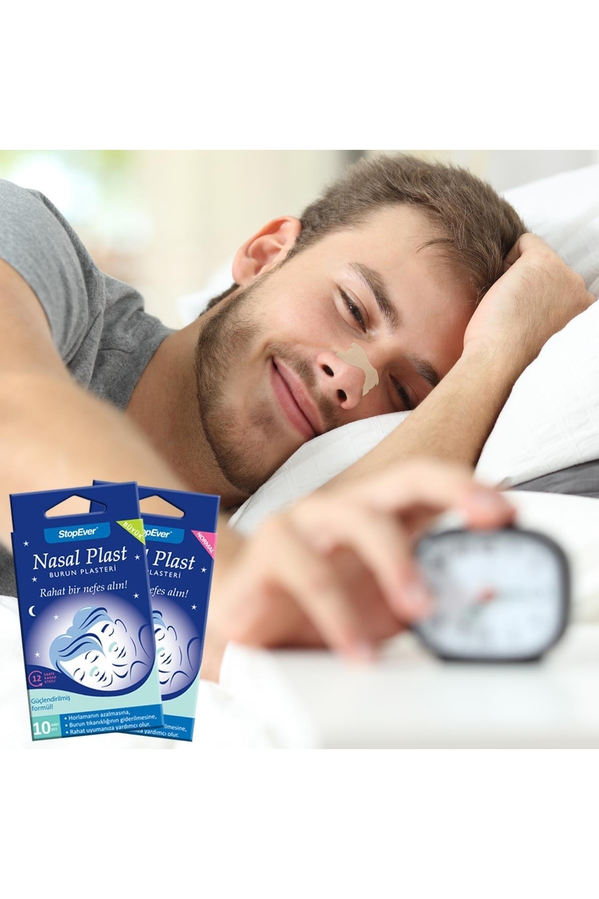 StopEver Nasal Plast Burun Plasteri - Normal Boy 6 Adet (6x10 Plaster ...