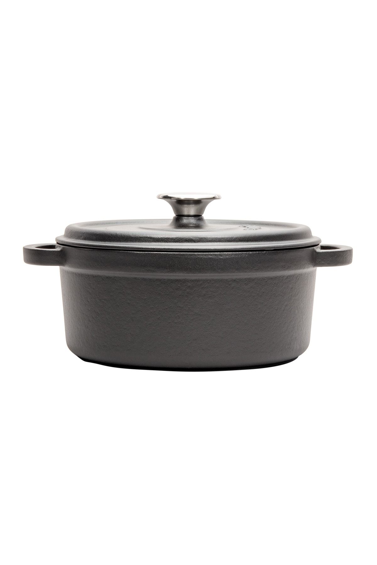 Aroma Kapak Siyah Yuvarlak Döküm Tencere 24 Cm