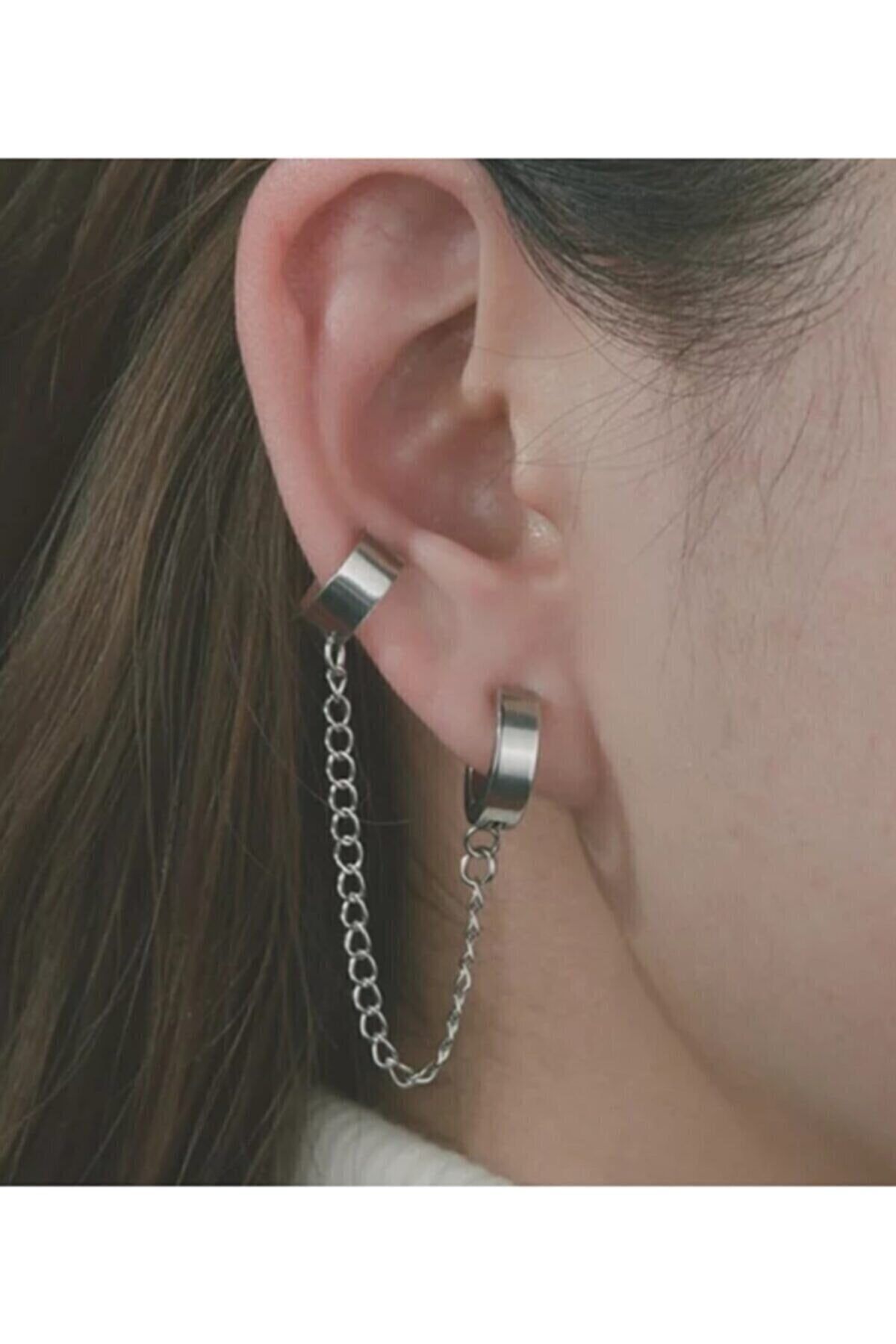 Top to bottom earring chain discount