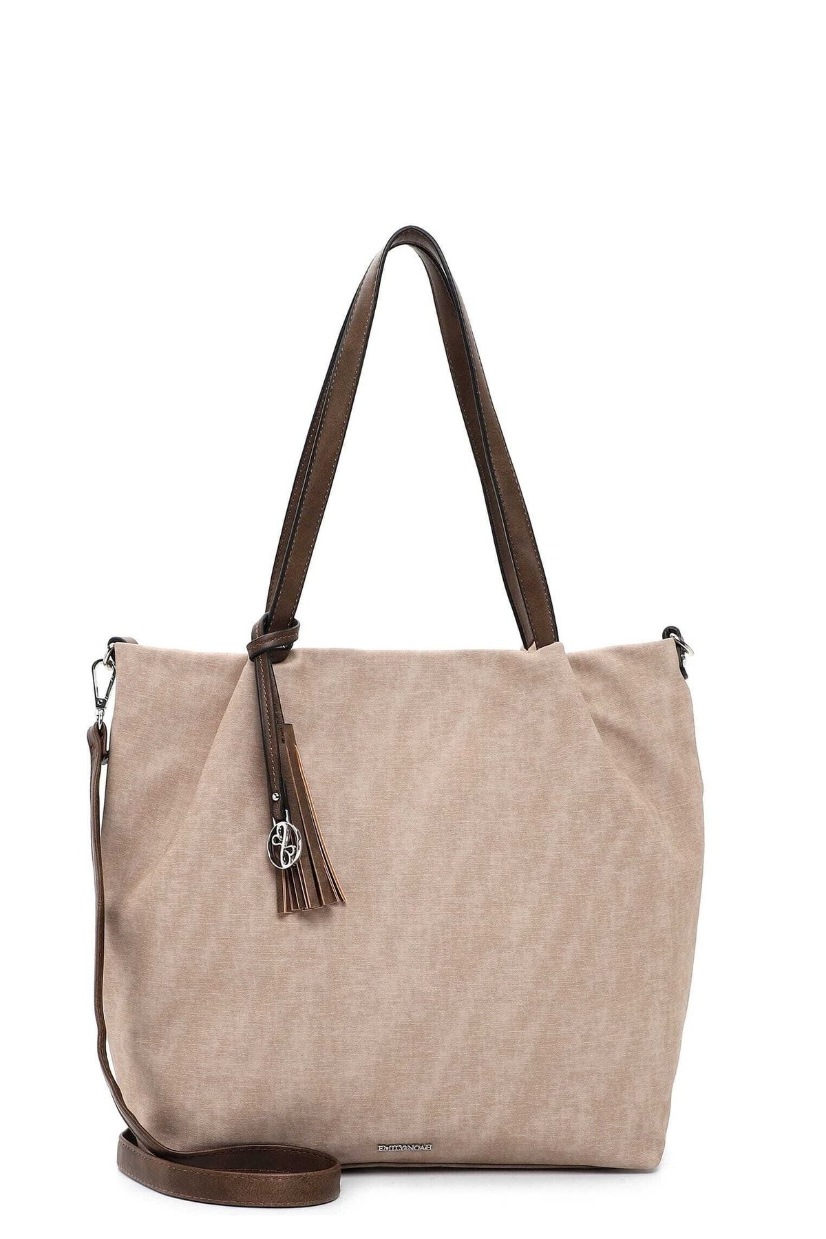 Emily & Noah Handtasche Beige Unifarben