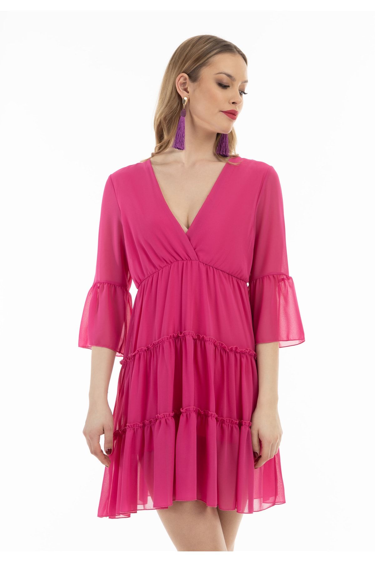 Faina Kleid Rosa Basic