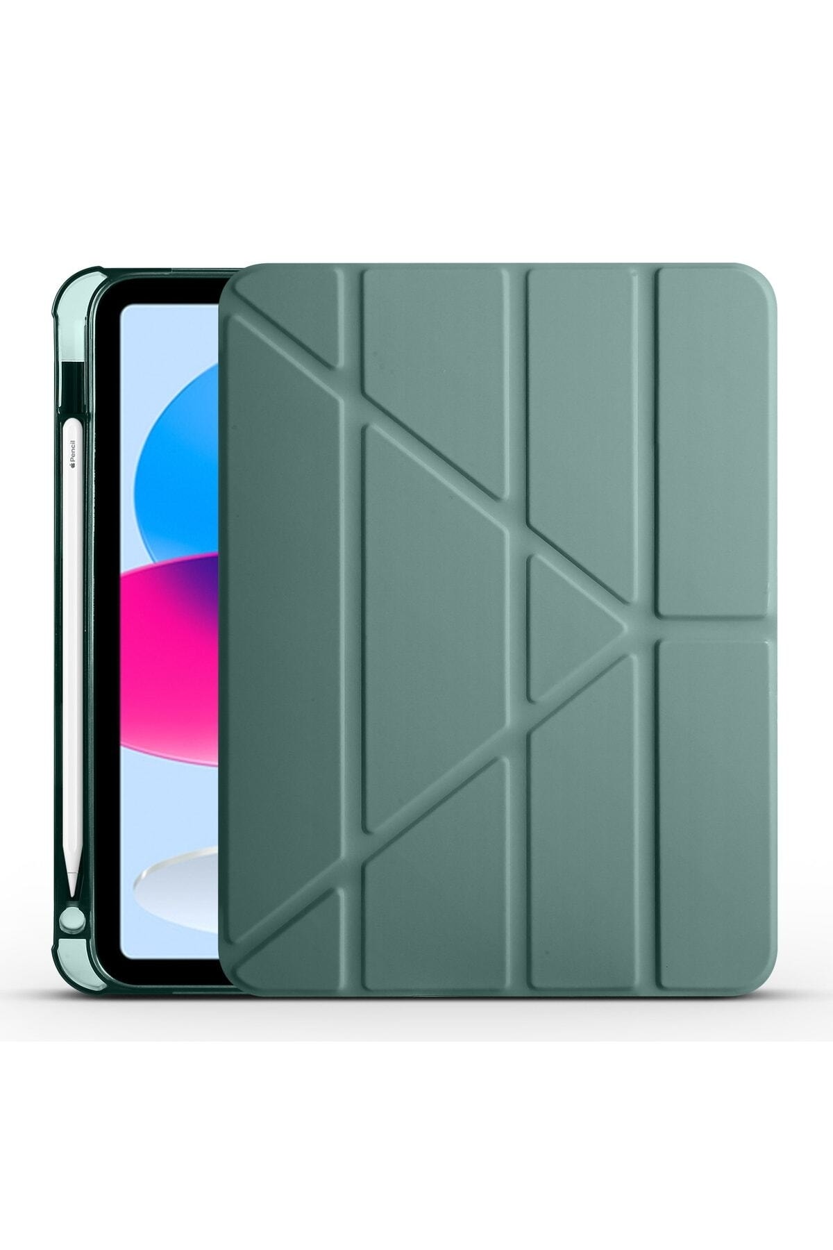 For Apple iPad 10.9 2022 (10th generation) Soft Protective Silicone Case with Pen Compartment on the Back