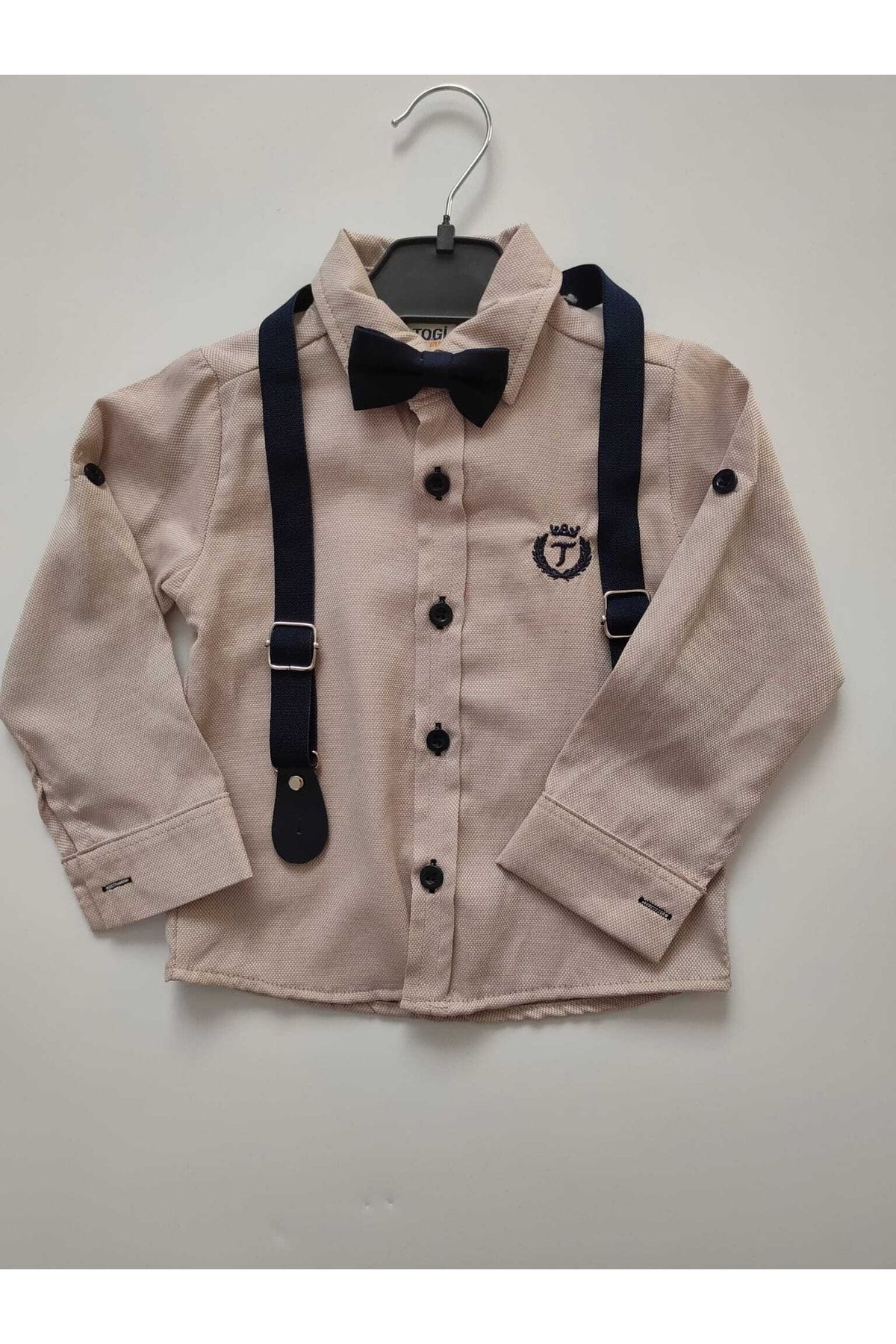 togi-Embroidered Strappy Shirt Set 2