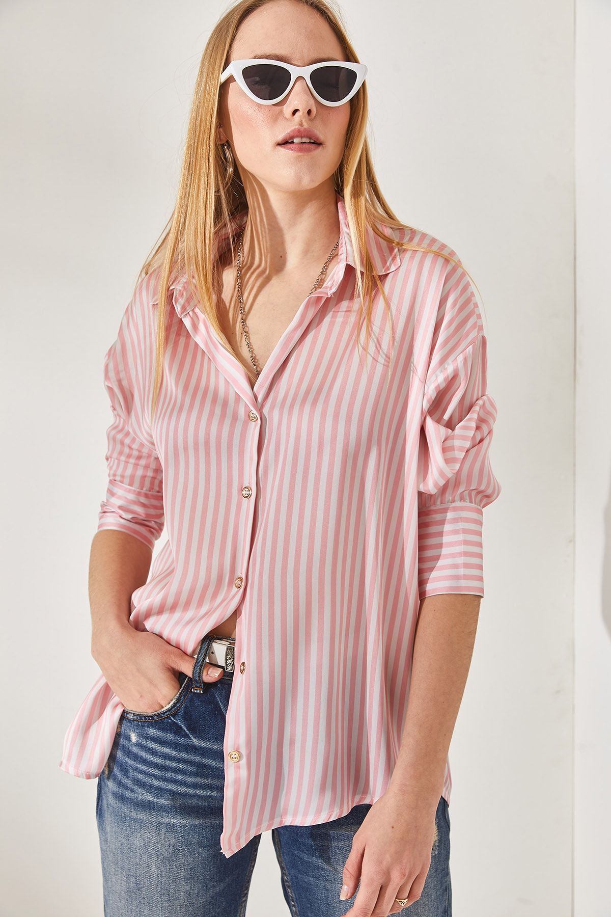 Olalook Hemd Rosa Oversized Fast ausverkauft NW7429