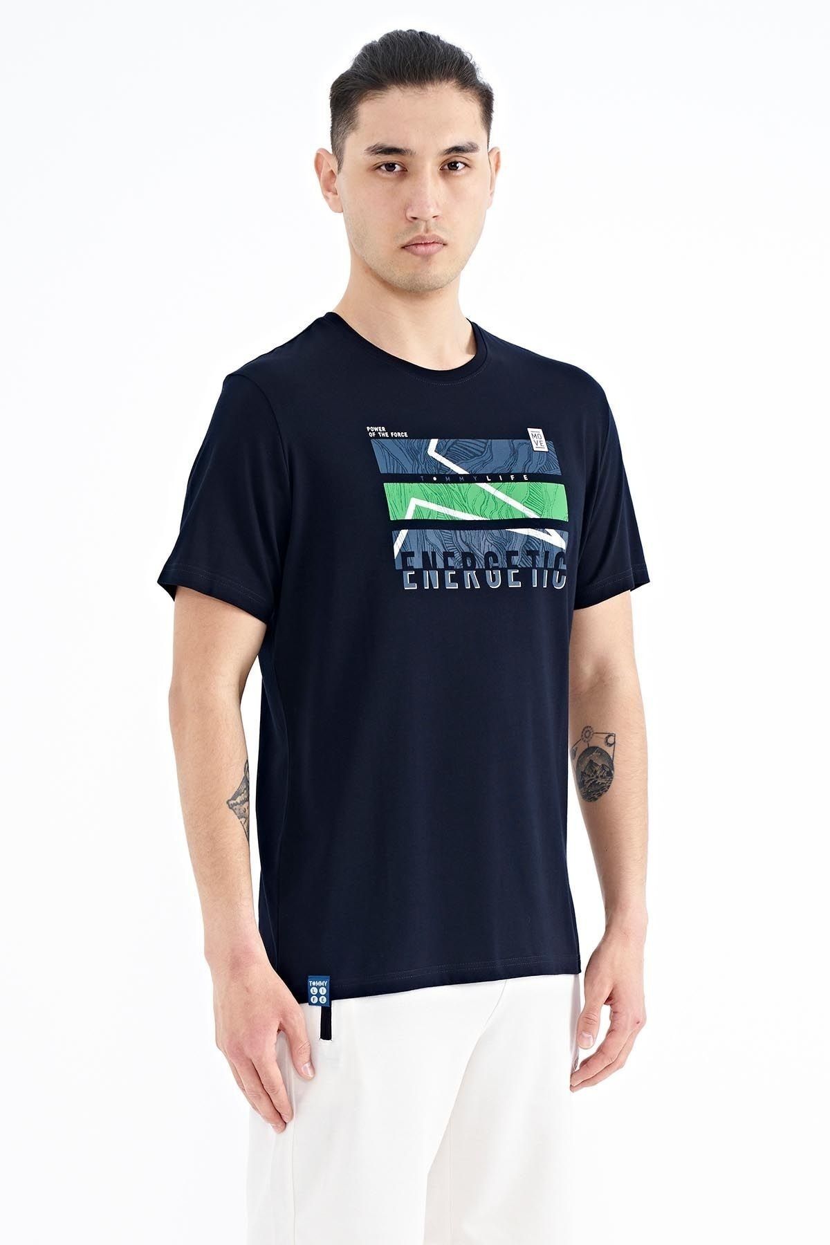 Navy blue tommy shirt deals