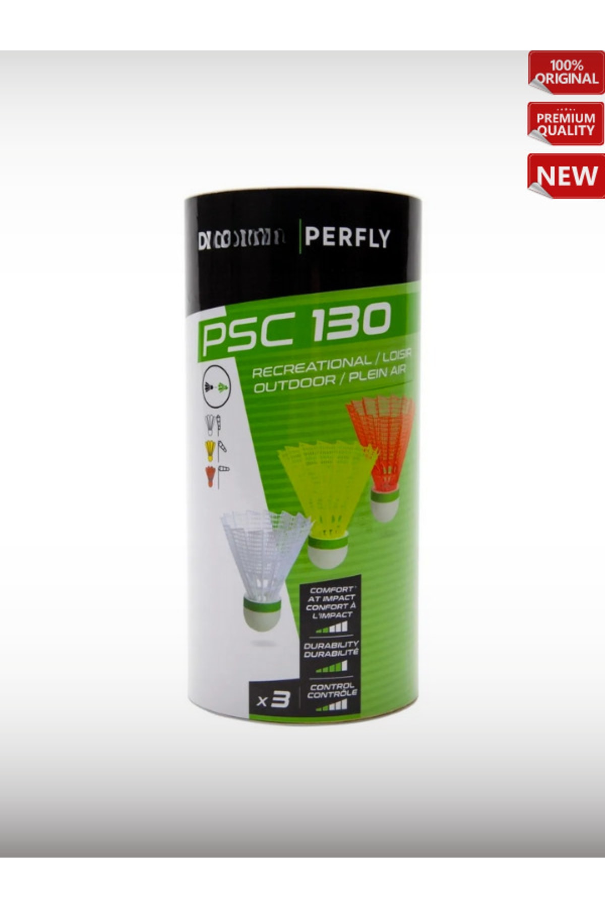 OverPazar Gmb Perfly Badminton Topu - Dış Mekan - 3'lü